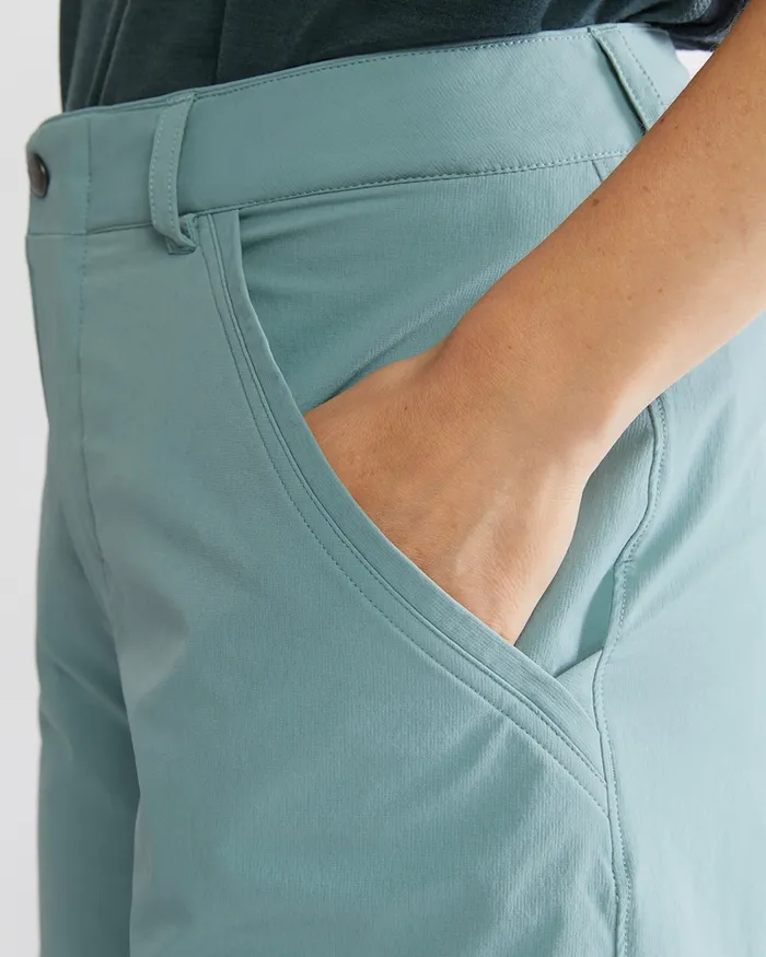 Women Vanadis 30 Light WindStretch Pants Jade Green Klttermusen Shorts