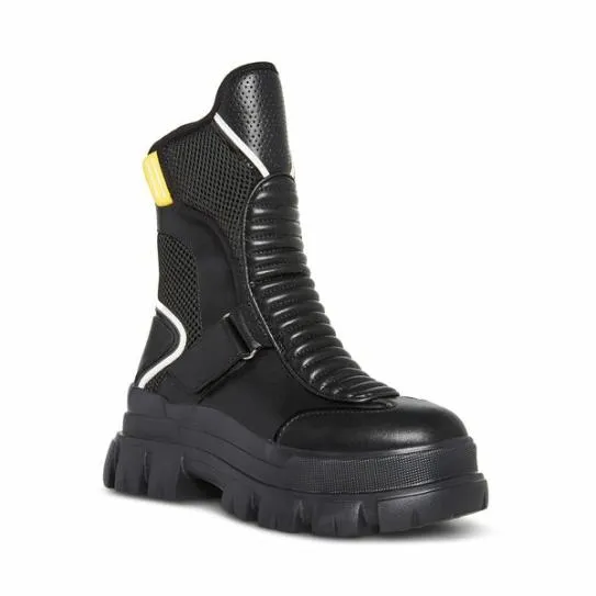 Women VOLT BLACK LEATHER Black Leather Steve Madden Boots and Booties Women VOLT BLACK LEATHER Black Leather Steve Madden Boots and Booties