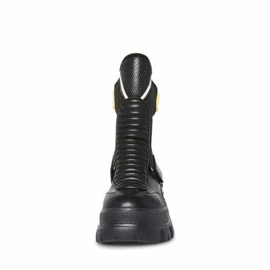 Women VOLT BLACK LEATHER Black Leather Steve Madden Boots and Booties Women VOLT BLACK LEATHER Black Leather Steve Madden Boots and Booties