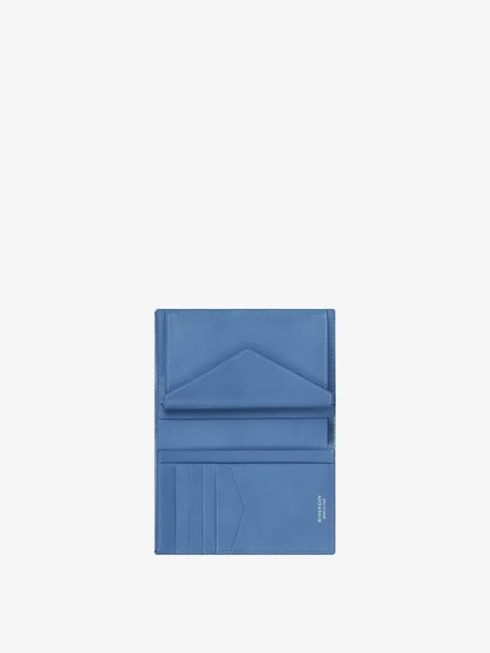 Women Wallets and Card Holders Givenchy Voyou Wallet In Washed Embroidered Denim Medium Blue Women Wallets and Card Holders Givenchy Voyou Wallet In Washed Embroidered Denim Medium Blue