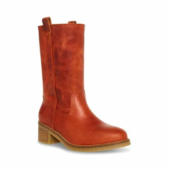 Women WINNY RUST LEATHER Rust Leather Steve Madden Boots and Booties Women WINNY RUST LEATHER Rust Leather Steve Madden Boots and Booties
