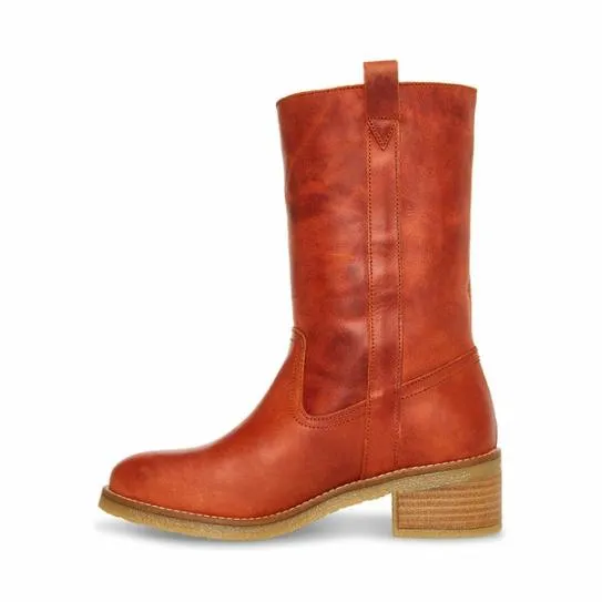 Women WINNY RUST LEATHER Rust Leather Steve Madden Boots and Booties Women WINNY RUST LEATHER Rust Leather Steve Madden Boots and Booties