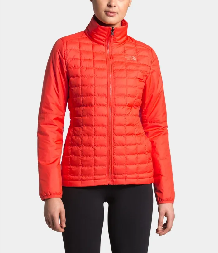 Womens The North Face 3In1 ThermoBall Eco Snow Triclimate Jacket Root Brown Heatherflare