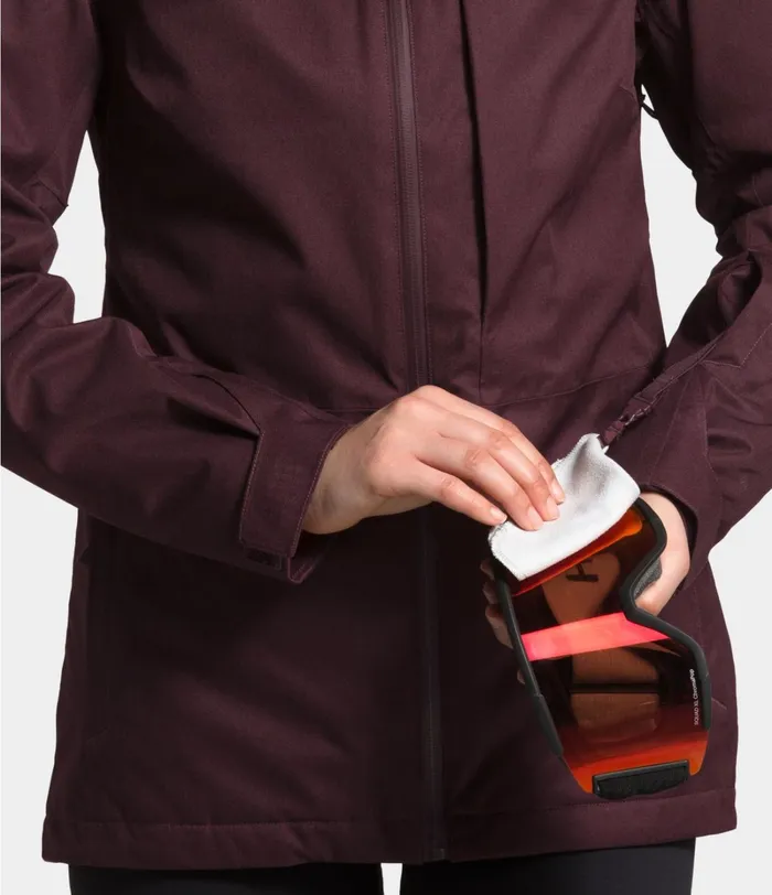 Womens The North Face 3In1 ThermoBall Eco Snow Triclimate Jacket Root Brown Heatherflare