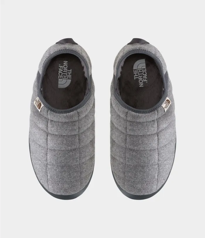 Womens The North Face Boots ThermoBall Traction Mule V Wool Tnf Medium Grey Heathertnf White