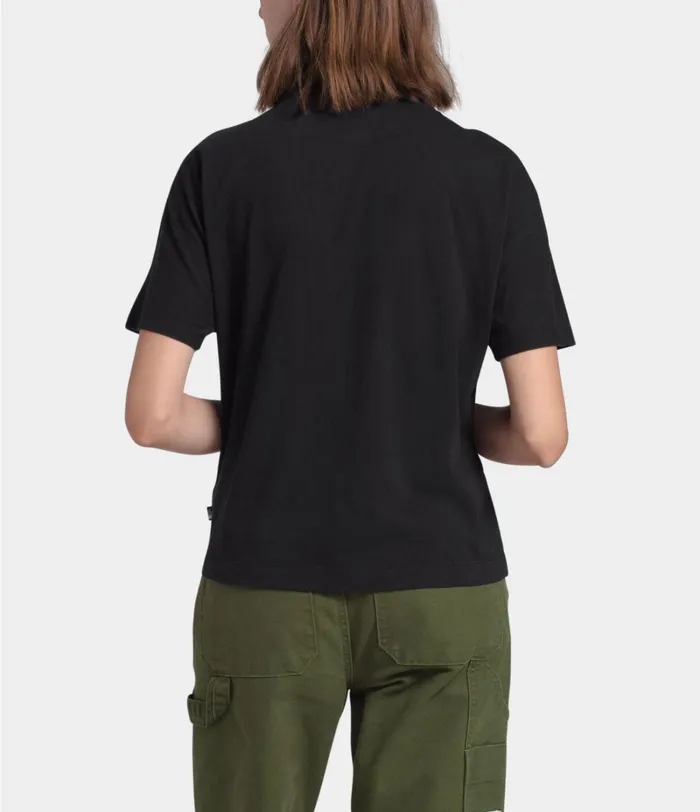 Womens The North Face Casual Tops Short Sleeve Woodside Hemp Top Tnf Black