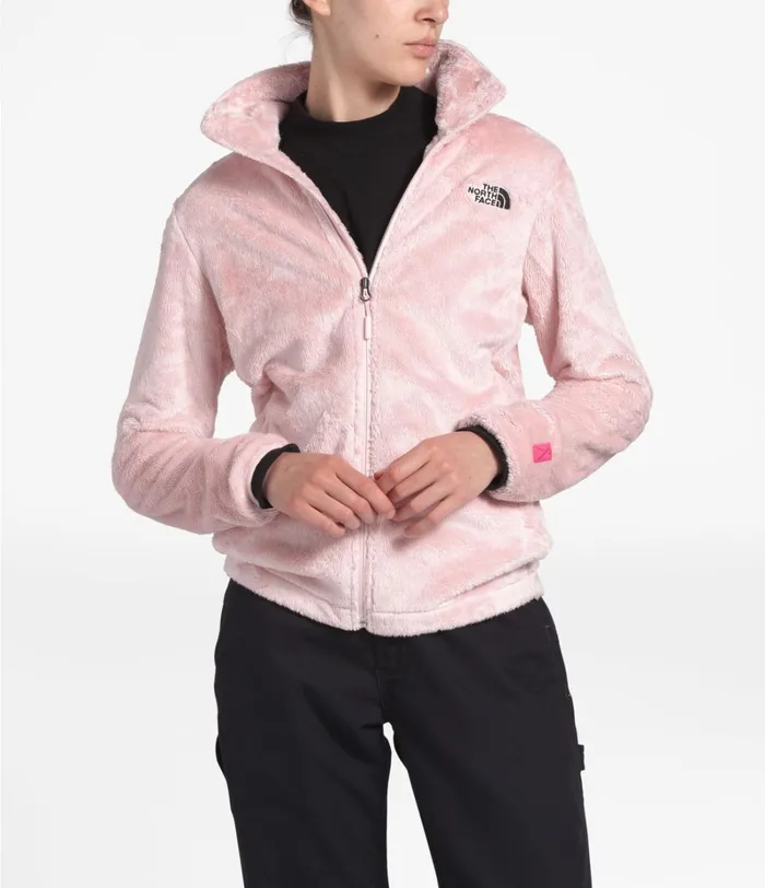 Womens The North Face Fleece Pink Ribbon Osito Jacket Purdy Pink