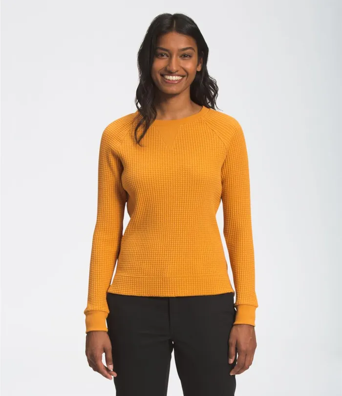 Womens The North Face Hoodies and Sweatshirts LongSleeve Chabot Crew Citrine Yellow