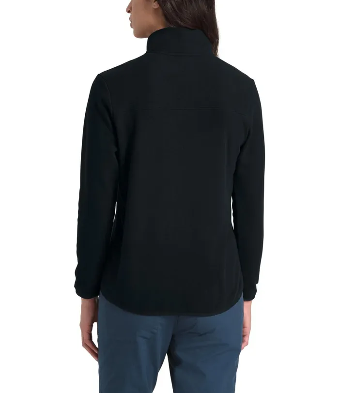 Womens The North Face Hoodies and Sweatshirts TKA Glacier SnapNeck Pullover Tnf Blacktnf Black