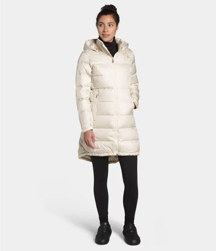 Womens The North Face Insulated and Down Jackets Metropolis Parka III Vintage White