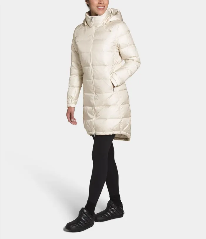 Womens The North Face Insulated and Down Jackets Metropolis Parka III Vintage White
