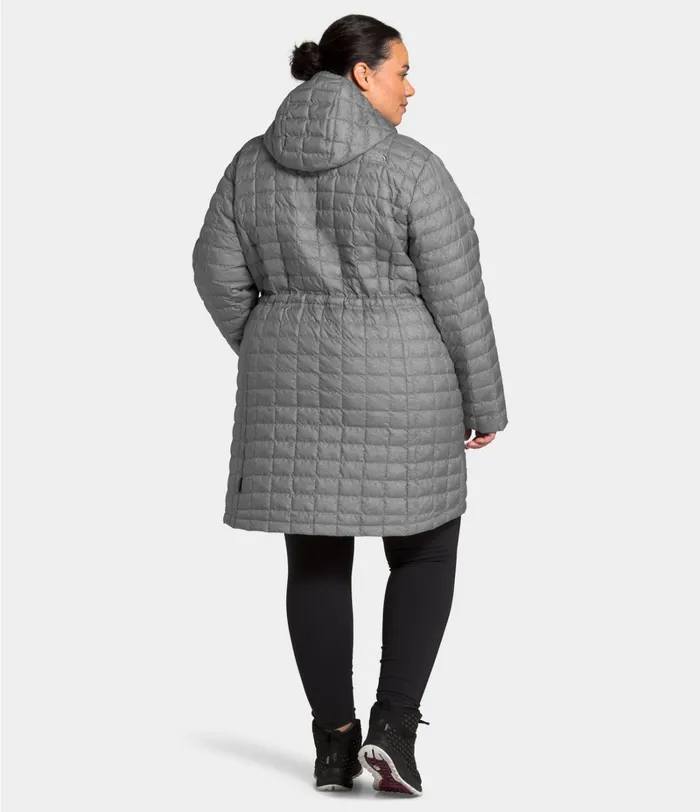 Womens The North Face Insulated and Down Jackets Plus ThermoBall Eco Parka Tnf Medium Grey Heather