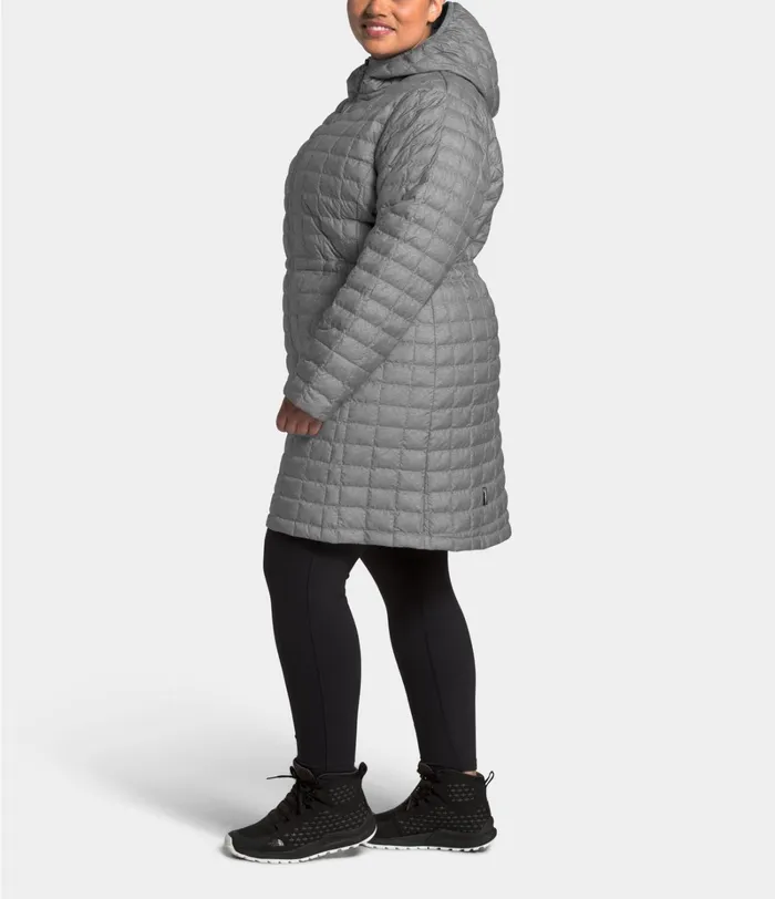 Womens The North Face Insulated and Down Jackets Plus ThermoBall Eco Parka Tnf Medium Grey Heather