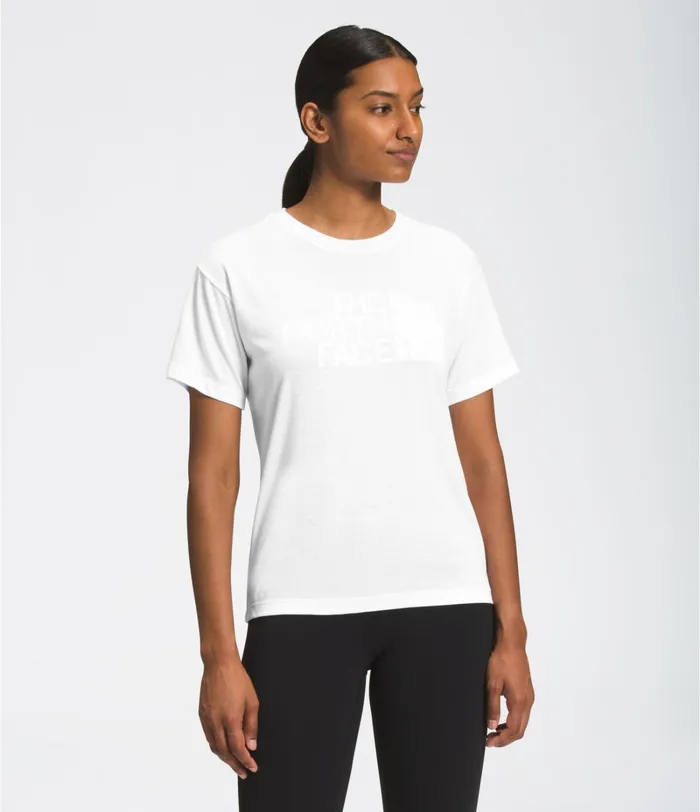 Womens The North Face TShirts Short Sleeve Half Dome TriBlend Tee Tnf White