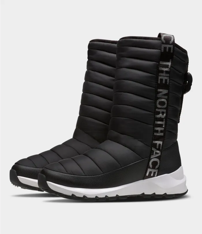 Womens The North Face Winter Boots ThermoBall Tall Tnf Blacktnf White