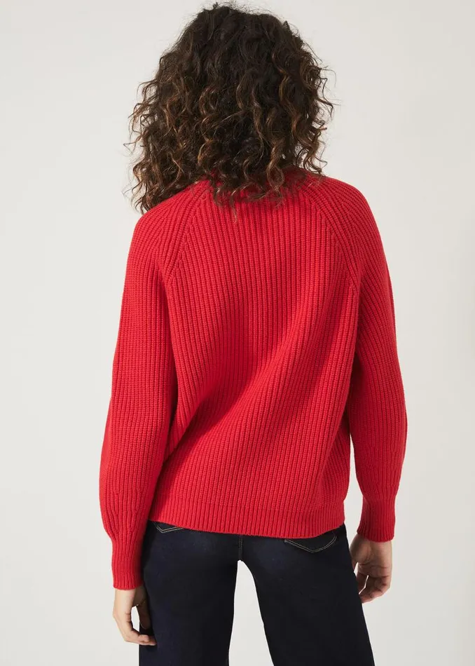 Yaretzi Ribbed Jumper Red Women Phase Eight Knitwear