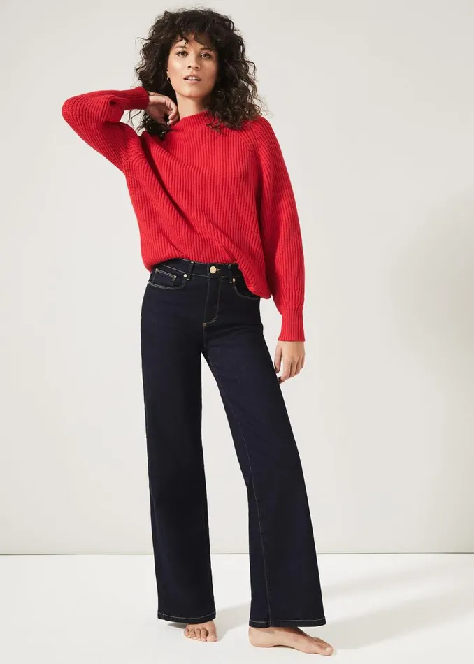 Yaretzi Ribbed Jumper Red Women Phase Eight Knitwear