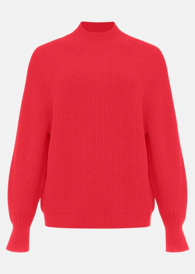 Yaretzi Ribbed Jumper Red Women Phase Eight Knitwear